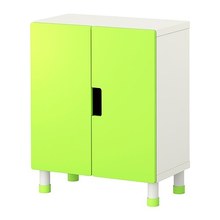 [이케아] STUVA Storage Combination with Doors (60x30x75cm, White, Green) 498.874.27 - 마켓비
