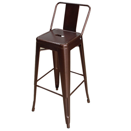 [마켓비] MKB Vintage Steel Bar Chair (42x42x100cm, Brown) - 마켓비