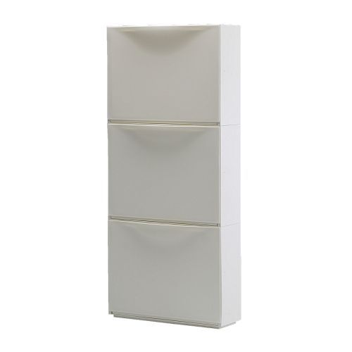[이케아] TRONES Shoe Cabinet/Storage (51x39cm, White, 3 Pack) 001.890.87 - 마켓비