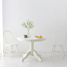마켓비 ANDRA 원목테이블 + 의자 2인세트 아카시아 화이트 9월 중순 입고예정 - 마켓비