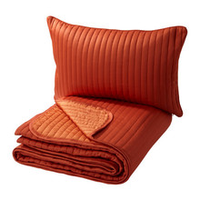 [이케아] KARIT Bedspread and Cushion Cover (Orange) - 마켓비