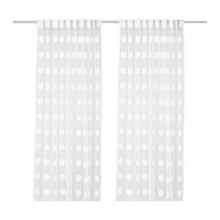 [이케아] NINNI FIGUR Sheer Curtains 1 Pair (145x250cm, White) 002.030.88 당일발송 - 마켓비